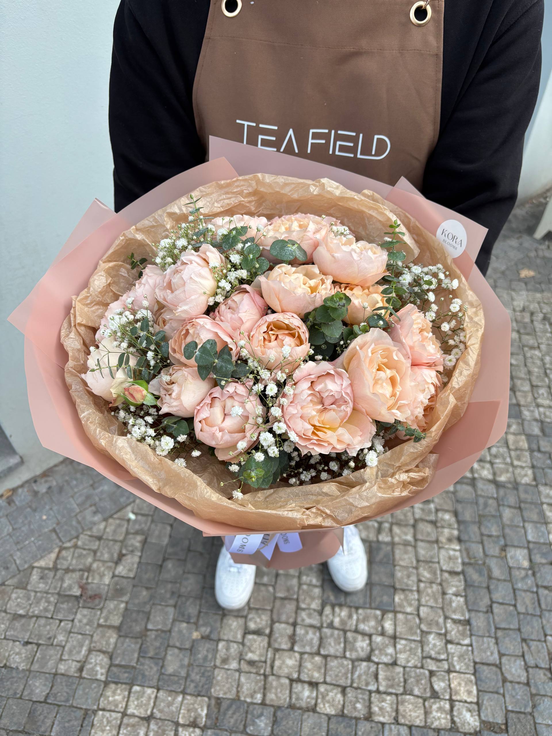 Bouqet Roses Julietta and Eucalyptus